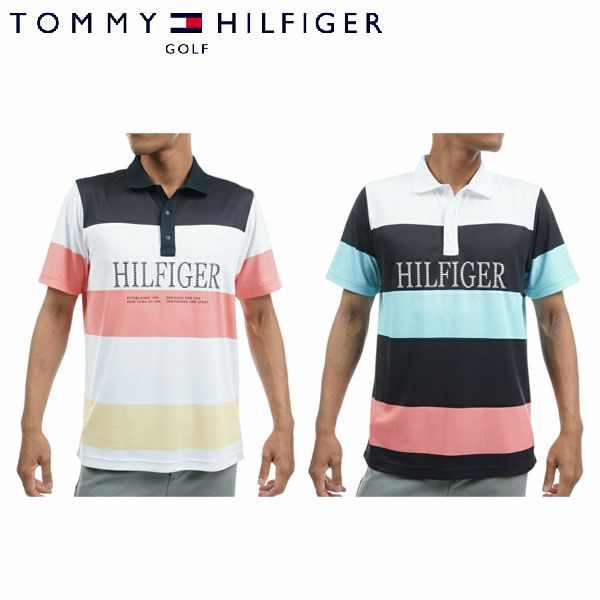 トミーヒルフィガー THMA329 マルチボーダー 半袖 ポロシャツの通販
