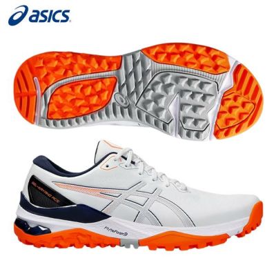 ASICS ゴルフシューズ ホワイト/オレンジ　26cm ASICS ゴルフシューズ ホワイト/オレンジ 26cm asics