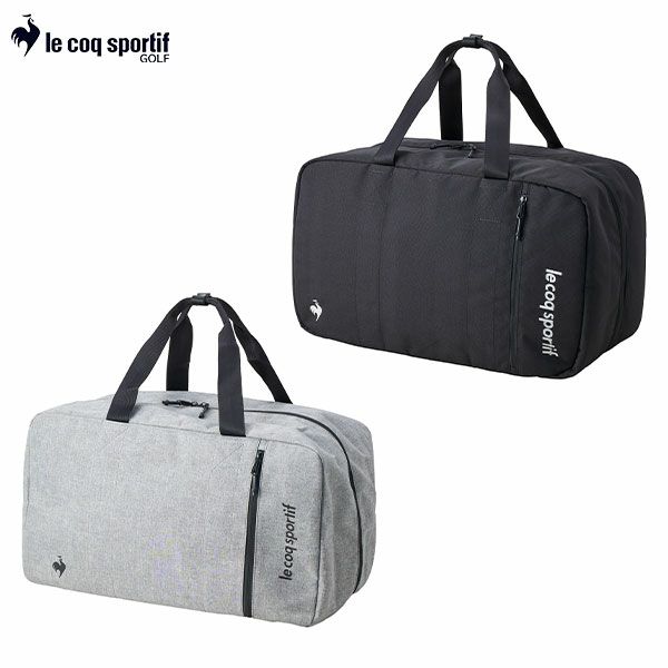 ホワイト ルコックゴルフシューズ収納ポケット付きボストンバッグ 新品