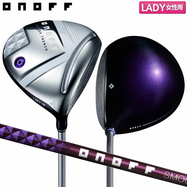 オノフ ONOFF 2019年 レディース へこたれ ドライバー FW UT パープル