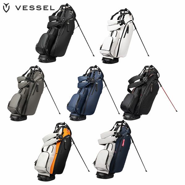 Vessel スタンドキャディバッグ 豪華セット （ゴルフアパレルSt 