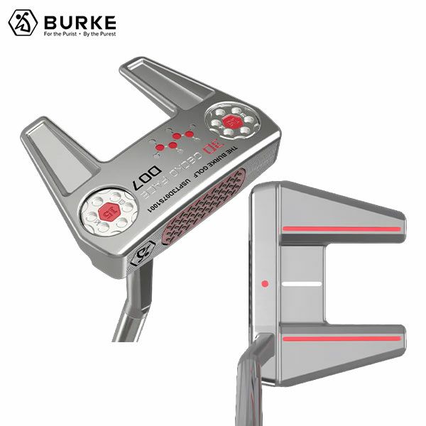 バーク ゴルフ 3D Gecko D07 フラットネック パター シルバー【即納】 バーク 3D Gecko D07 フラットネック パターの通販 テレ東アトミックゴルフ